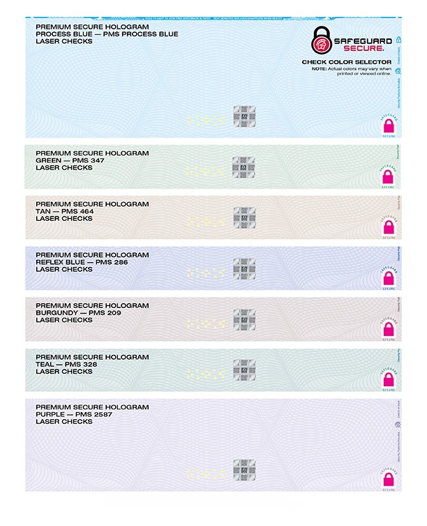 Premium-Secure Check Color Guide